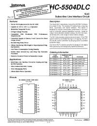 Datasheet HC3-5504DLC-9 производства Intersil