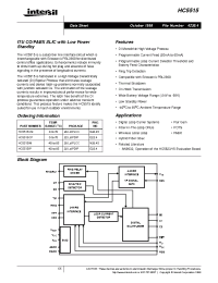 Datasheet HC5515CM manufacturer Intersil
