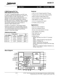 Datasheet HC55171CM manufacturer Intersil