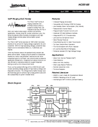 Datasheet HC55185BIM производства Intersil