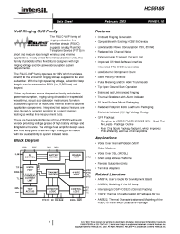 Datasheet HC55185EVAL2 manufacturer Intersil