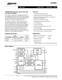 Datasheet HC5523 manufacturer Intersil