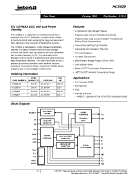 Datasheet HC5526IM manufacturer Intersil