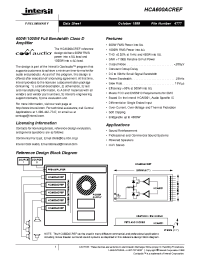 Datasheet HCA600ACREF manufacturer Intersil