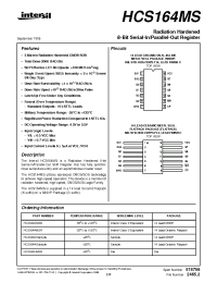 Datasheet HCS164KMSR manufacturer Intersil