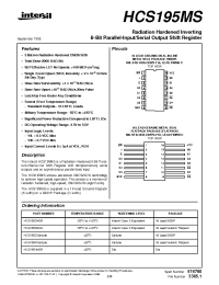 Datasheet HCS195DMSR manufacturer Intersil