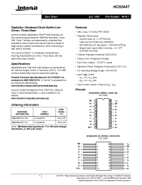 Datasheet HCS244DTR manufacturer Intersil