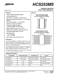 Datasheet HCS253D manufacturer Intersil