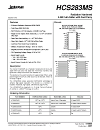 Datasheet HCS283D manufacturer Intersil