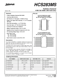 Datasheet HCS283KMSR manufacturer Intersil