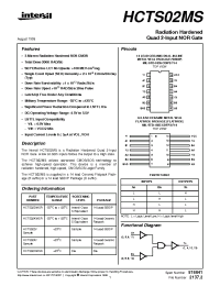Datasheet HCTS02K производства Intersil