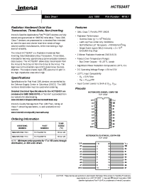 Datasheet HCTS245KTR manufacturer Intersil