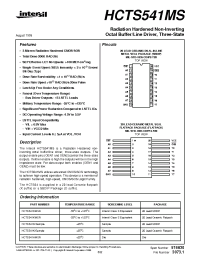 Datasheet HCTS541D manufacturer Intersil