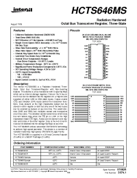 Datasheet HCTS646MS manufacturer Intersil