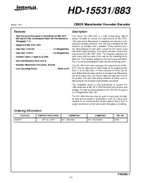 Datasheet HD-15531883 manufacturer Intersil