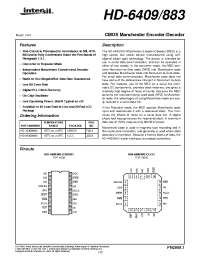 Datasheet HD1-6409/883 manufacturer Intersil