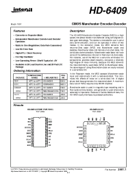 Datasheet HD1-6409-9 производства Intersil
