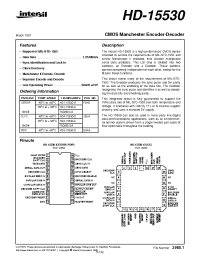 Datasheet HD3-15530-9 manufacturer Intersil