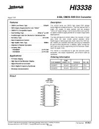 Datasheet HI3338KIP производства Intersil