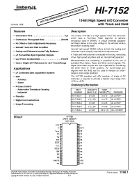 Datasheet HI3-7152K-5 производства Intersil