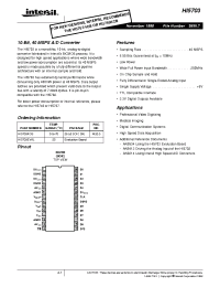 Datasheet HI5703EVAL производства Intersil