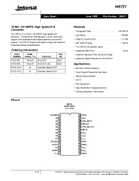 Datasheet HI5721-EVS производства Intersil