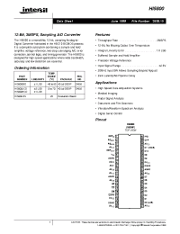 Datasheet HI5800-EV manufacturer Intersil