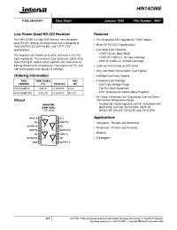 Datasheet HIN14C89E manufacturer Intersil