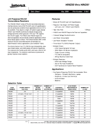 Datasheet HIN236CB manufacturer Intersil