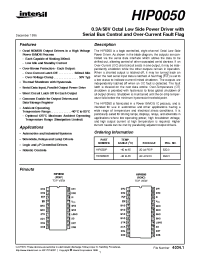 Datasheet HIP0050 manufacturer Intersil