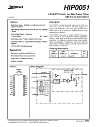 Datasheet HIP0051 manufacturer Intersil