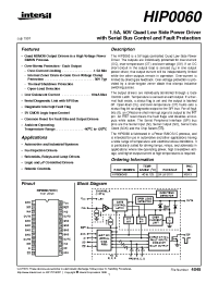 Datasheet HIP0060AB manufacturer Intersil