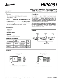 Datasheet HIP0061 manufacturer Intersil