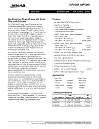 Datasheet HIP0080A manufacturer Intersil