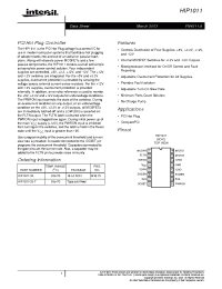 Datasheet HIP1011AEVAL1 manufacturer Intersil