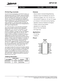 Datasheet HIP1011B manufacturer Intersil