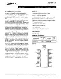 Datasheet HIP1011DCA manufacturer Intersil