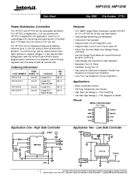 Datasheet HIP1015 manufacturer Intersil