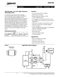 Datasheet HIP2100 manufacturer Intersil