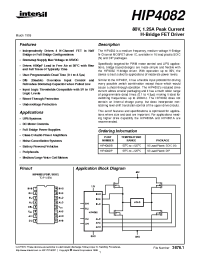 Datasheet HIP4082 производства Intersil