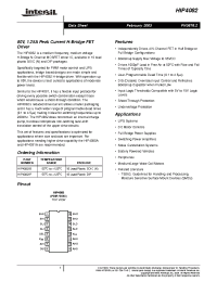 Datasheet HIP4082EVAL manufacturer Intersil