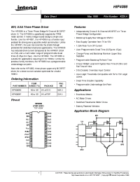 Datasheet HIP4086AB manufacturer Intersil