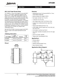 Datasheet HIP4086ABT manufacturer Intersil