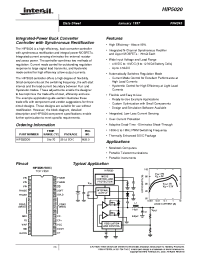 Datasheet HIP5020EVAL1 manufacturer Intersil