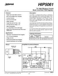 Datasheet HIP5061 manufacturer Intersil