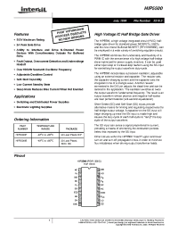 Datasheet HIP5500 manufacturer Intersil