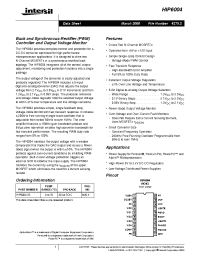 Datasheet HIP6004CB manufacturer Intersil