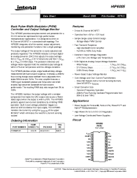 Datasheet HIP6005 manufacturer Intersil