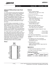 Datasheet HIP6016CB manufacturer Intersil