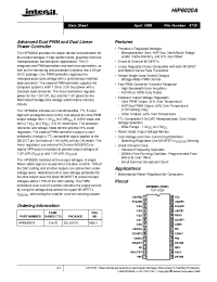 Datasheet HIP6020ACB manufacturer Intersil